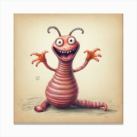 Worm! 3 Canvas Print