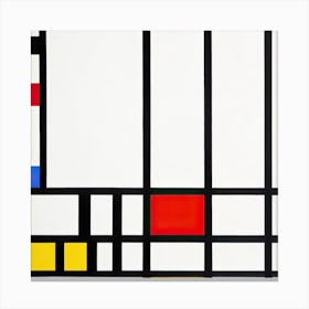 Trafalgar Square Background, Cubism Art, Piet Mondrian Canvas Print