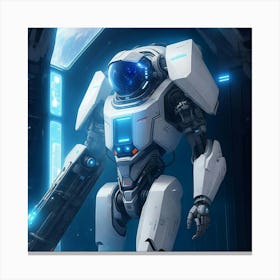 Interstellar Security Sentinel Canvas Print