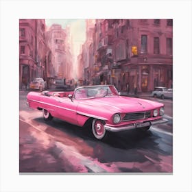 Pink Cadillac Canvas Print