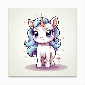 Cute Unicorn 73 Canvas Print