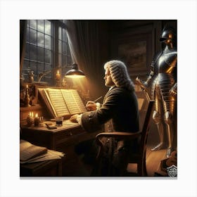 Knight In Armour Canvas Print