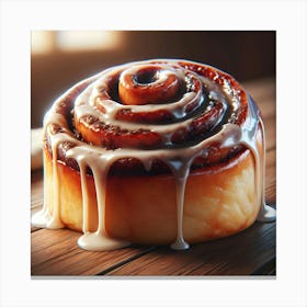 Cinnamon Bun Canvas Print