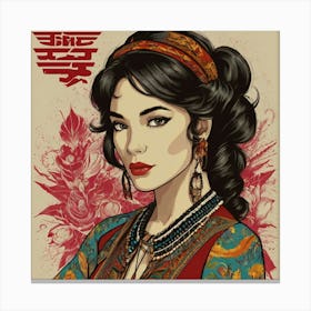 Chinese Woman Canvas Print