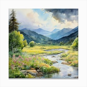 Mountain Stream 1 Canvas Print