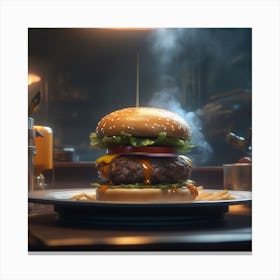 Burger 56 Canvas Print