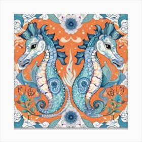 Seahorses 1 Canvas Print