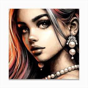 Portrait Artwork 130 Canvas Print