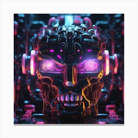 Robot Head 45 Canvas Print