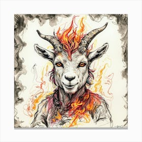 Goat Of Fire 12 Canvas Print