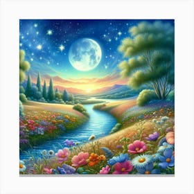 Night In The Garden Canvas Print