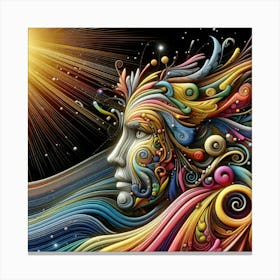 Psychedelic Woman Canvas Print