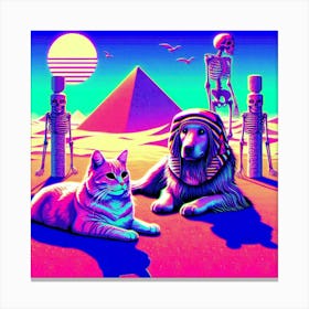 Egyptian Cats 1 Canvas Print