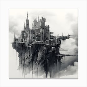 Castle From The Sky Canvas Print