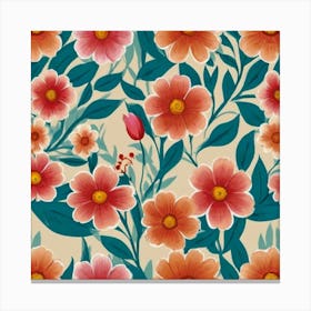 Floral Pattern 9 Canvas Print