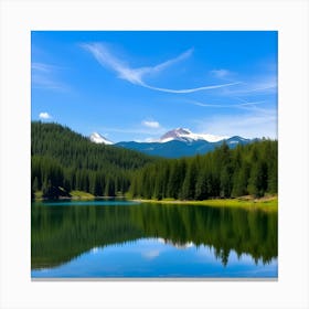 Mt Hood Lake Canvas Print