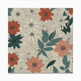 Floral Pattern 33 Canvas Print