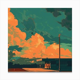 Sunset In The Sky 1 Canvas Print