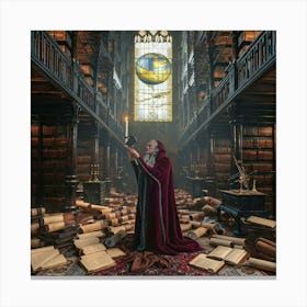 Colossal Library Canvas Print