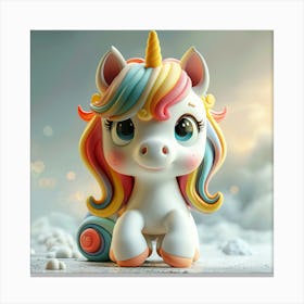 Unicorn Figurine 106 Canvas Print