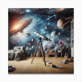 Astronomy Room Canvas Print