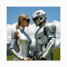 Futuristic Couple 113 Canvas Print