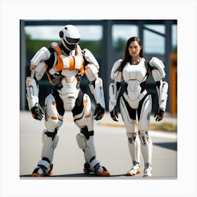 Futuristic Couple 49 Canvas Print