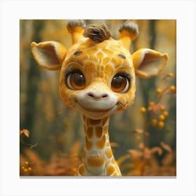 Cute Giraffe 28 Canvas Print