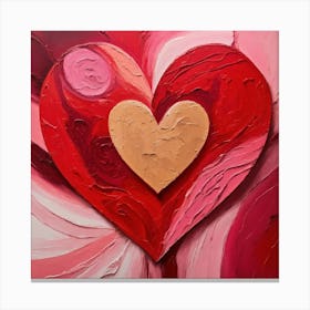 Love and Heart Valentine's Day 2 Canvas Print