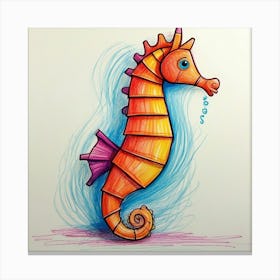 Seahorse 4 Canvas Print