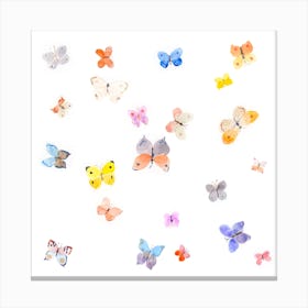 Candy Butterflies Canvas Print