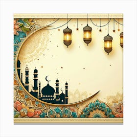 Islamic Ramadan Background 6 Canvas Print