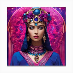 Cleopatra, the legendary Queen of Egypt. Canvas Print