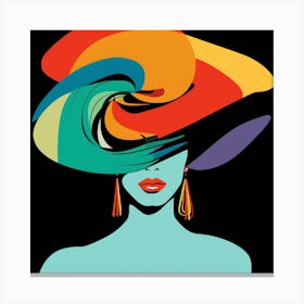 Rainbow Hat Canvas Print