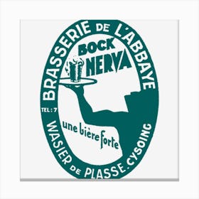 Brasserie De Labbaye Canvas Print