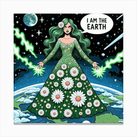 I Am The Earth Canvas Print