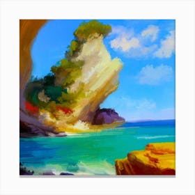 Cave In Water Canvas Print