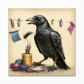 Crow! 10 Canvas Print