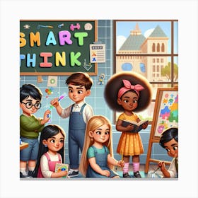 Smart Think Canvas Print