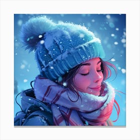 Winter Girl Canvas Print