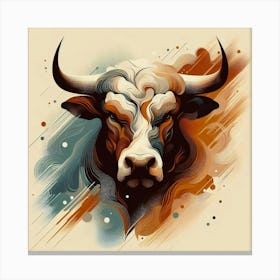 Bull Head Canvas Print