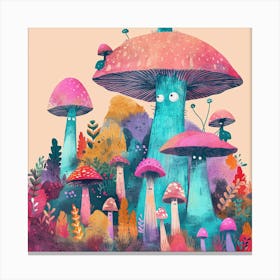 Mushroom Forest 2 Canvas Print