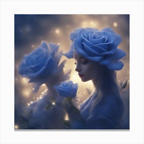 Blue Roses Canvas Print