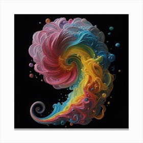Swirling Rainbow Canvas Print