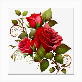 Red Roses 5 Canvas Print