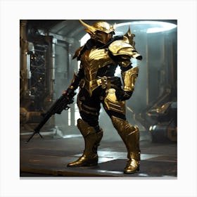 Golden Armor Canvas Print