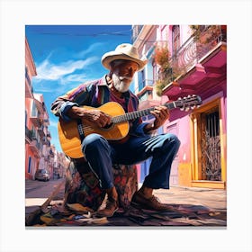 Acoustic Guitar 4 Canvas Print