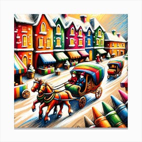 Super Kids Creativity:Christmas In The City Canvas Print