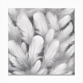 White Feathers Canvas Print
