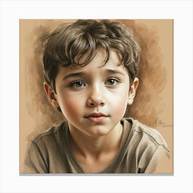 Portrait Of A Boy 1 Canvas Print